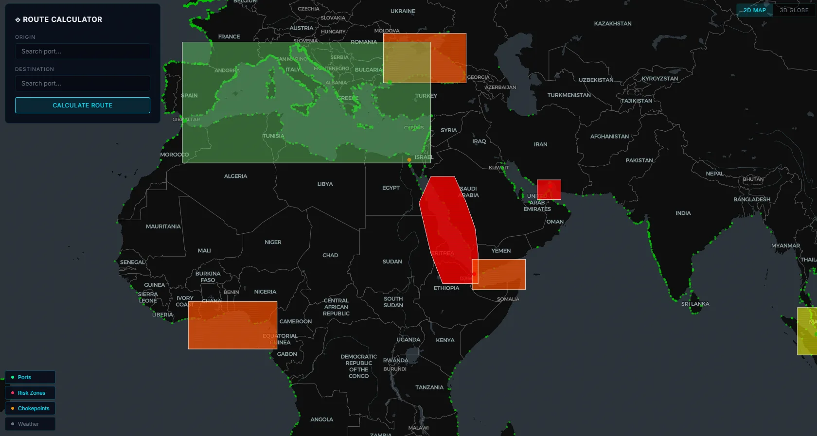 2D operational map