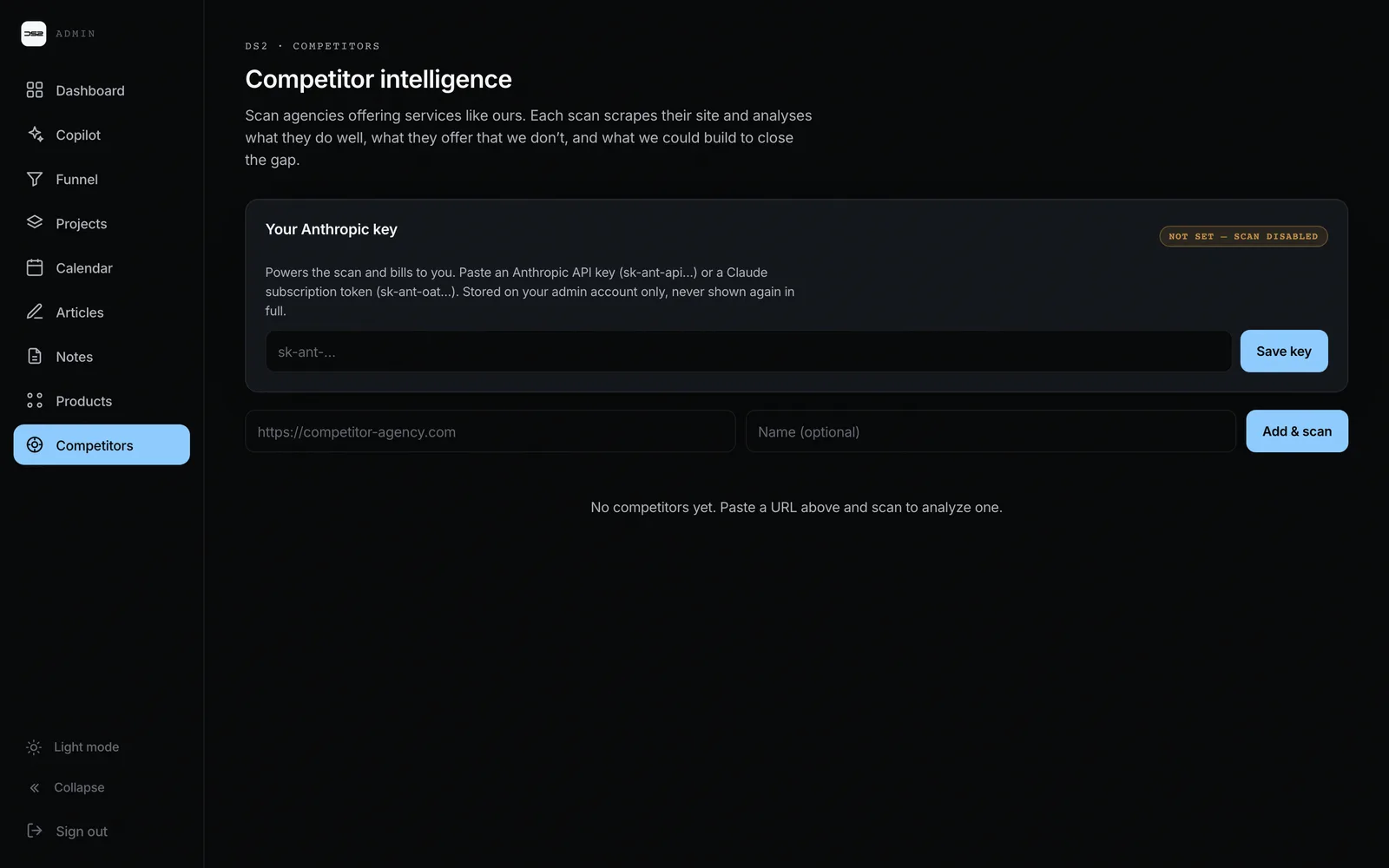 Competitor intelligence