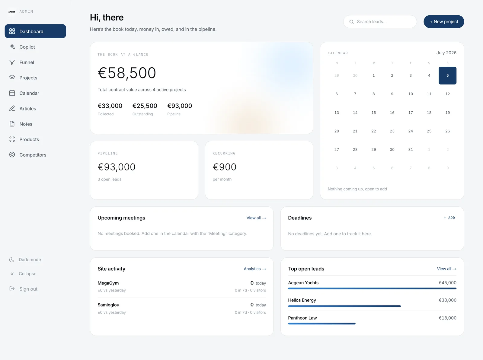 Same view, light theme